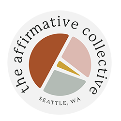 The TAC logo, an abstract stylization of a thumb tack in neutral colors